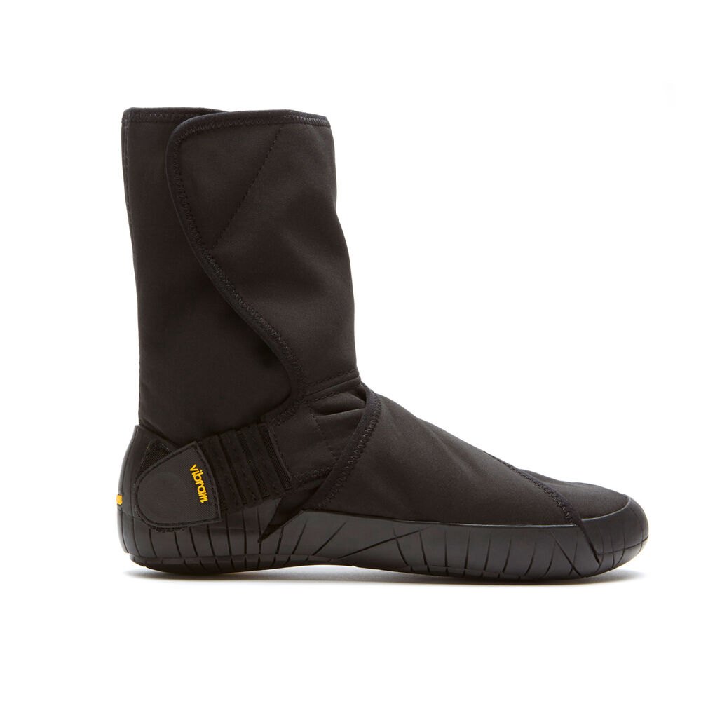 Vibram Furoshiki Mens Boots - Black - New Yorker Mid - 45168-NEPW